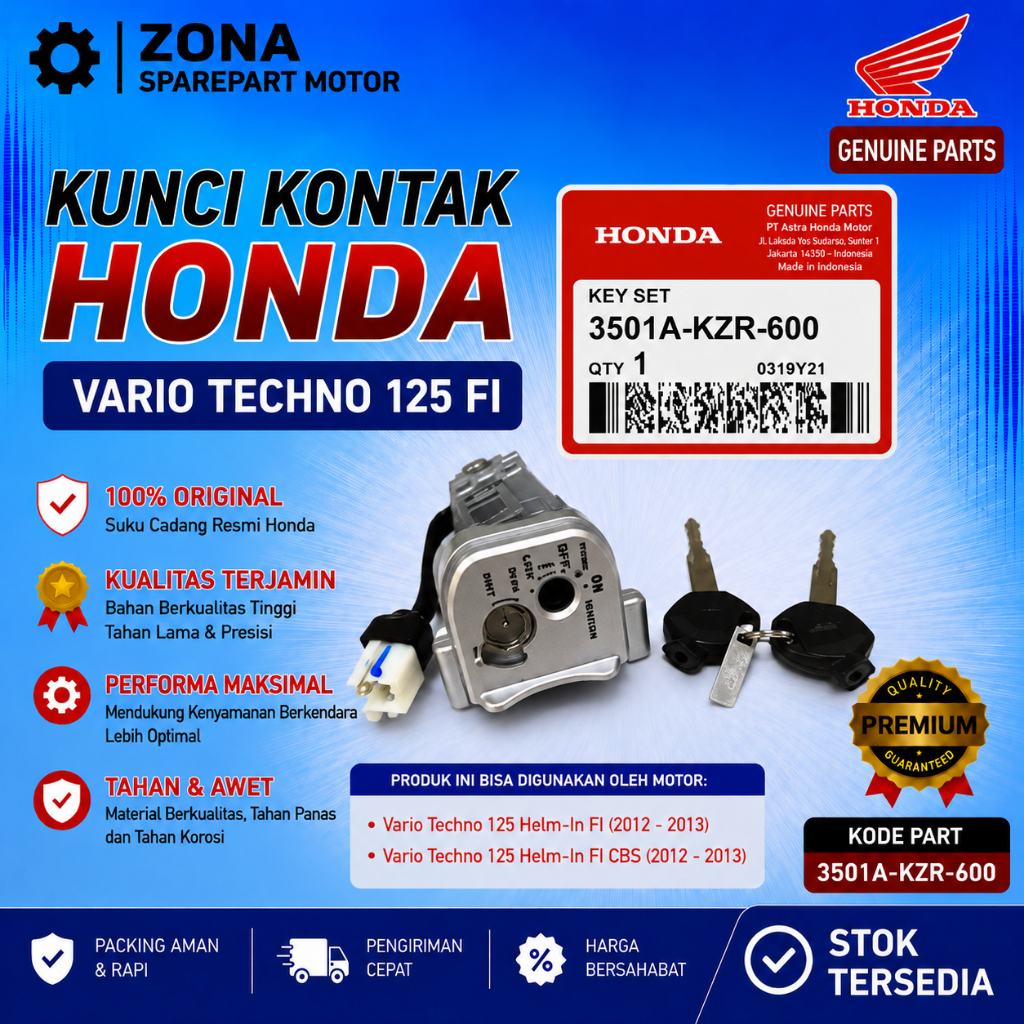 Kunci Kontak Set Vario 125 3501A KZR 600 AHM