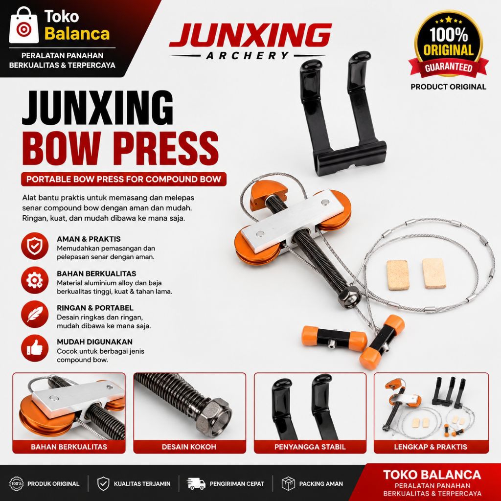 JUNXING BOW PRESS - Portable Bow Press for Compound Bow - Olahraga Panahan