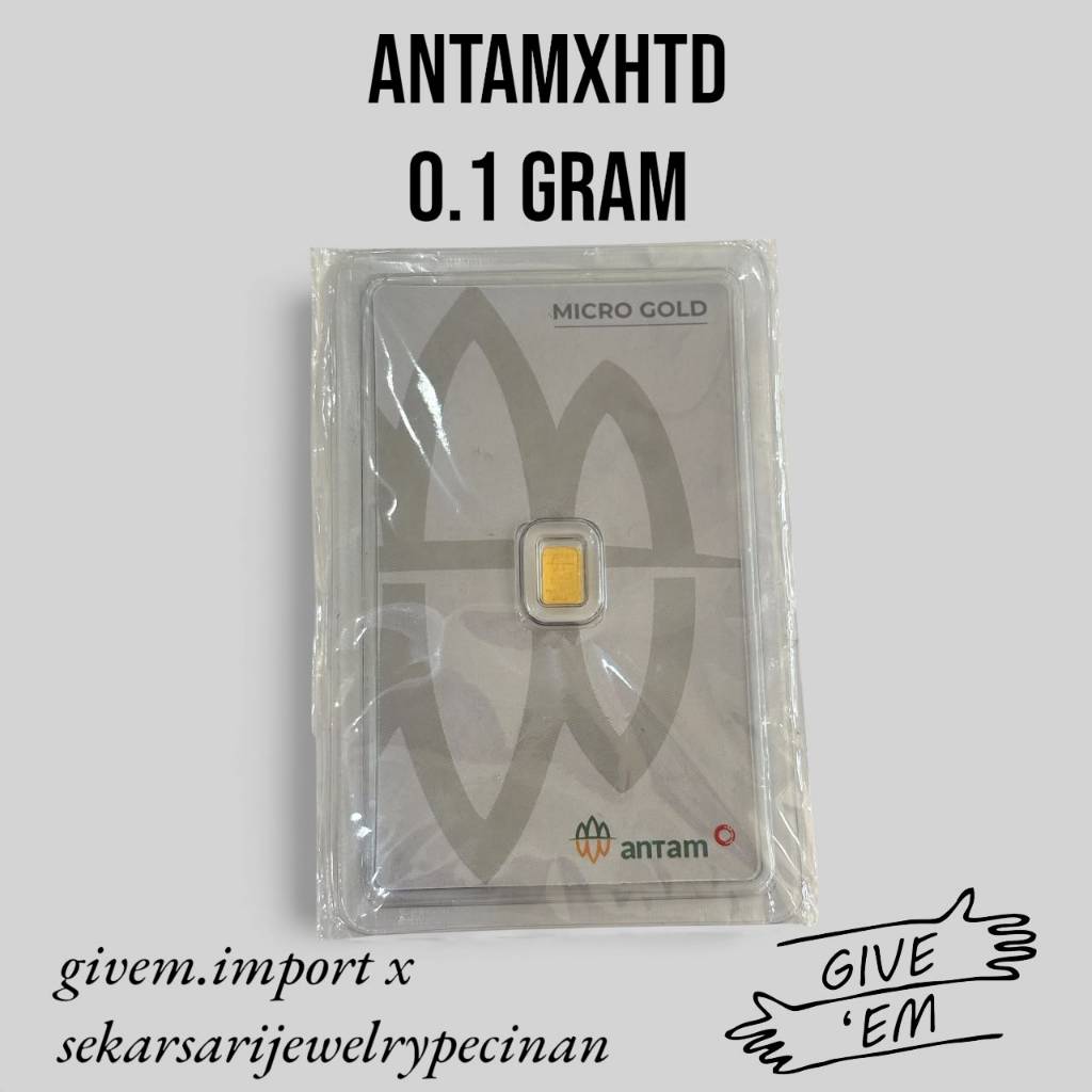 0.1 GRAM LM MICRO GOLD LOGAM MULIA EMAS PT HARTADINATA ABADI X ANTAM PRESS ASLI ORIGINAL