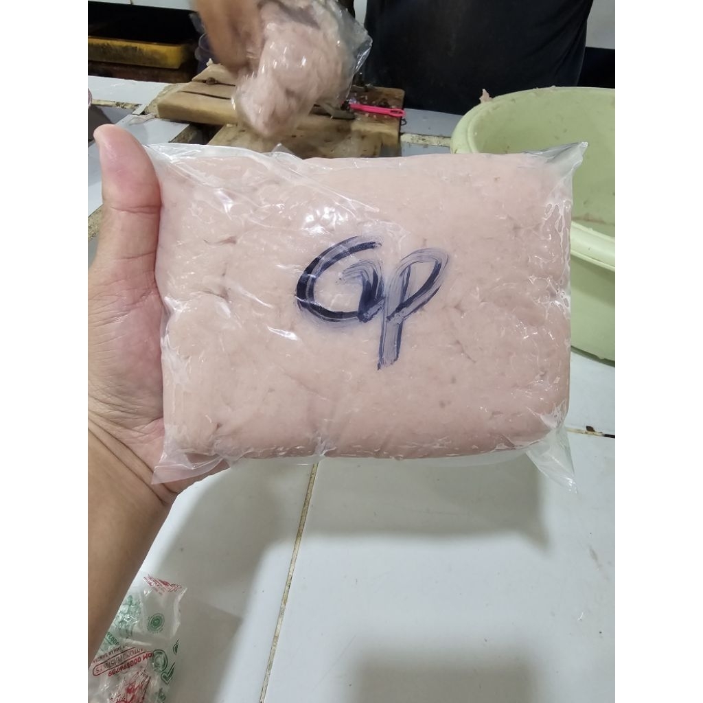 daging tenggiri giling premium / gepeng. 100% tenggiri