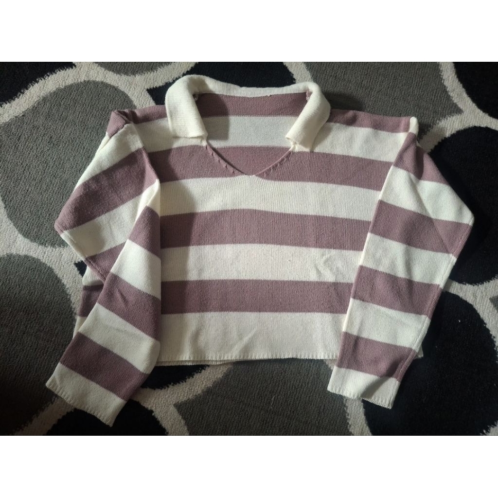 SWEATER RAJUT ATASAN CROP TOP FUJI