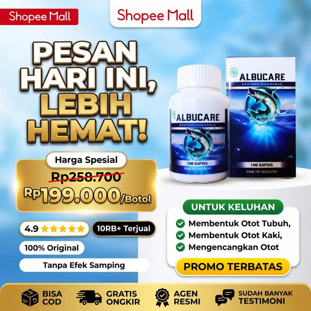 Albucare Obat untuk Membentuk Otot Tubuh Perbesar Otot Kaki Tangan Betis Paha Pria Mengencangkan Oto
