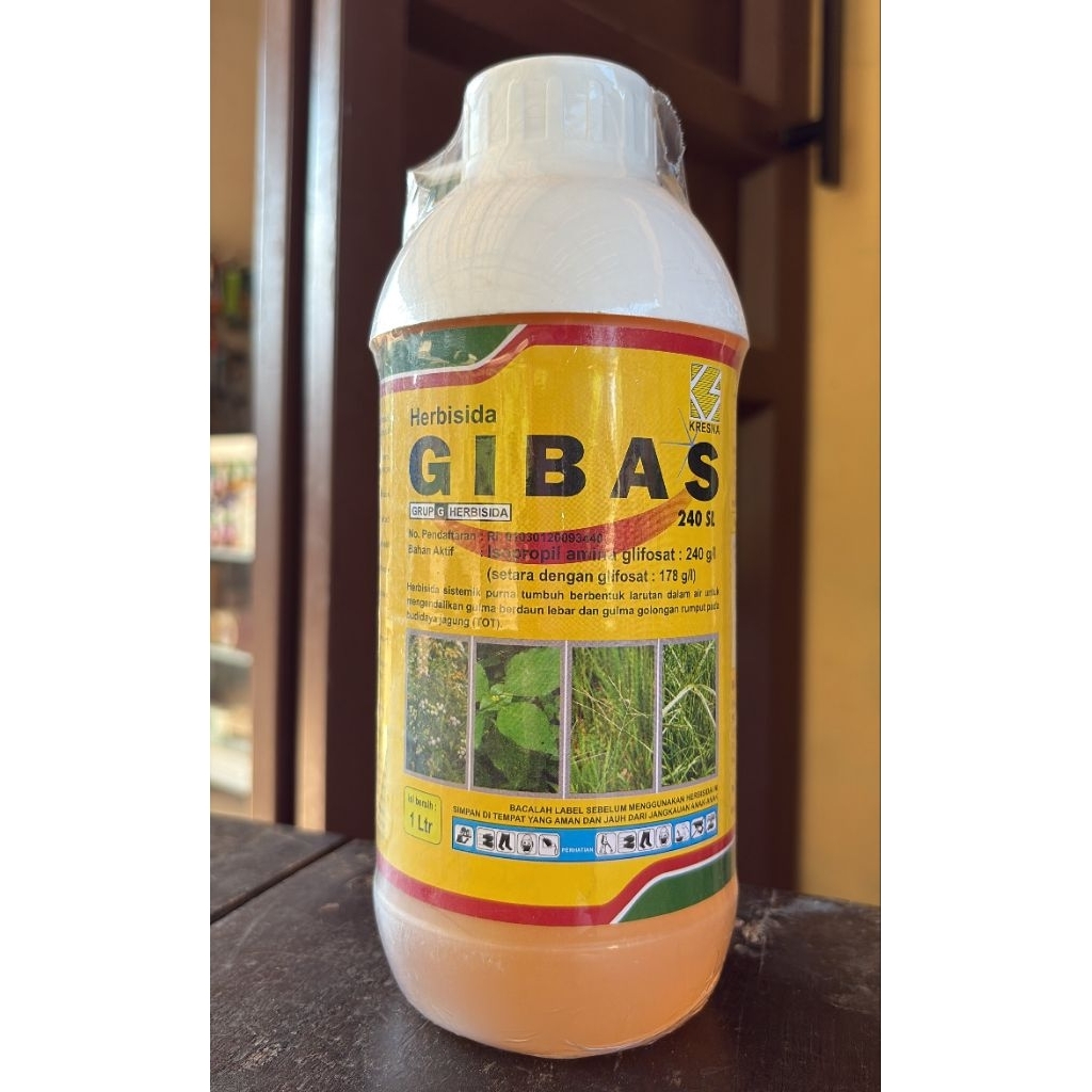 Gibas 240 SL Herbisida 1 Liter Original | Racun Rumput Sistemik Pembasmi Gulma hingga Akar