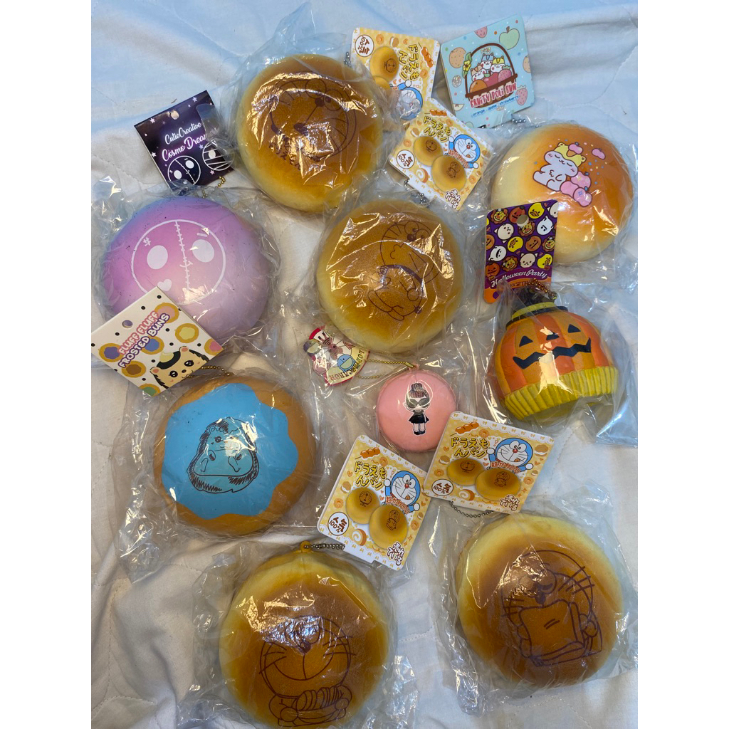 preloved squishy murah licensed (yumibear, punimaru, poli, sanrio, toys kingdom, cutie creative, sam