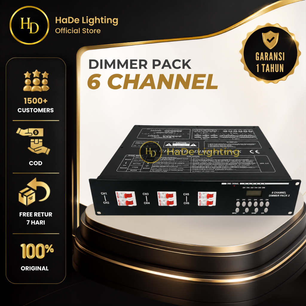 Dimmer Pack DMX 6 Channel