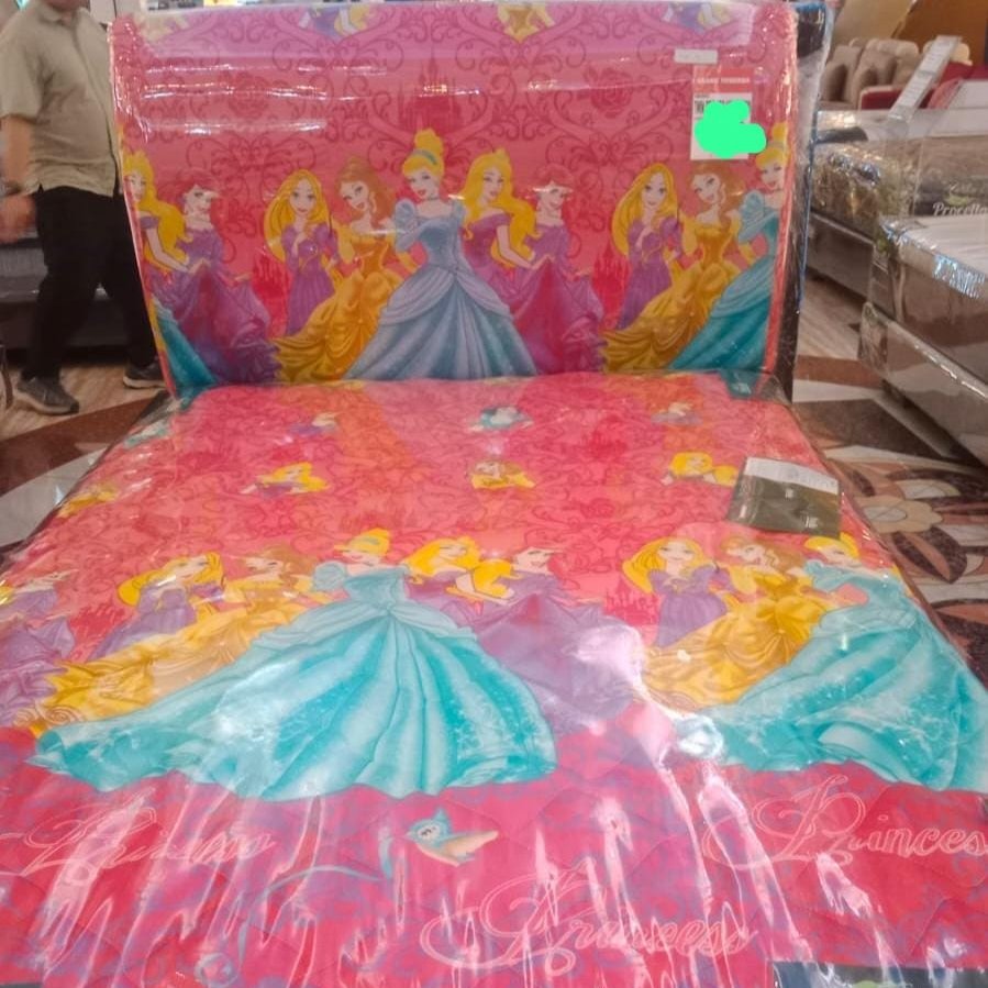 2 in 1 kasur susun dorong springbed procella princess disney pink AnAk