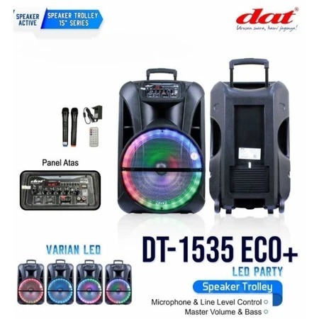 Speaker Aktif 15 Inch Portable DAT DT 1535 15 Inch Trolley DAT DT1535