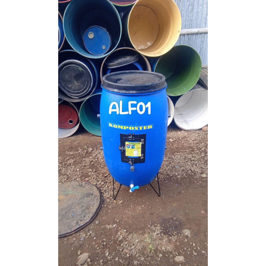 komposter kapasitas 120liter/tempat pengolahan sampah/tong komposter