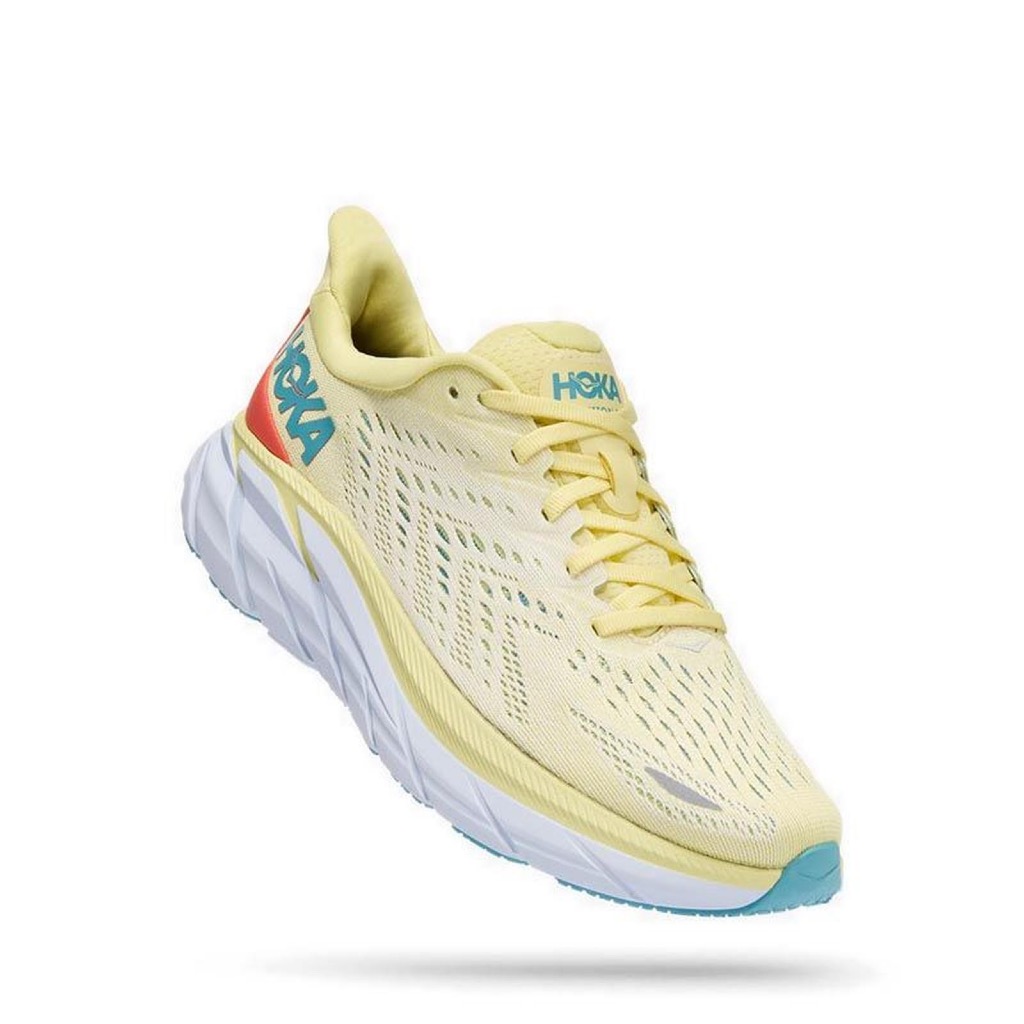 Hoka Clifton 8 Women's Running Shoes - Yellow Pear