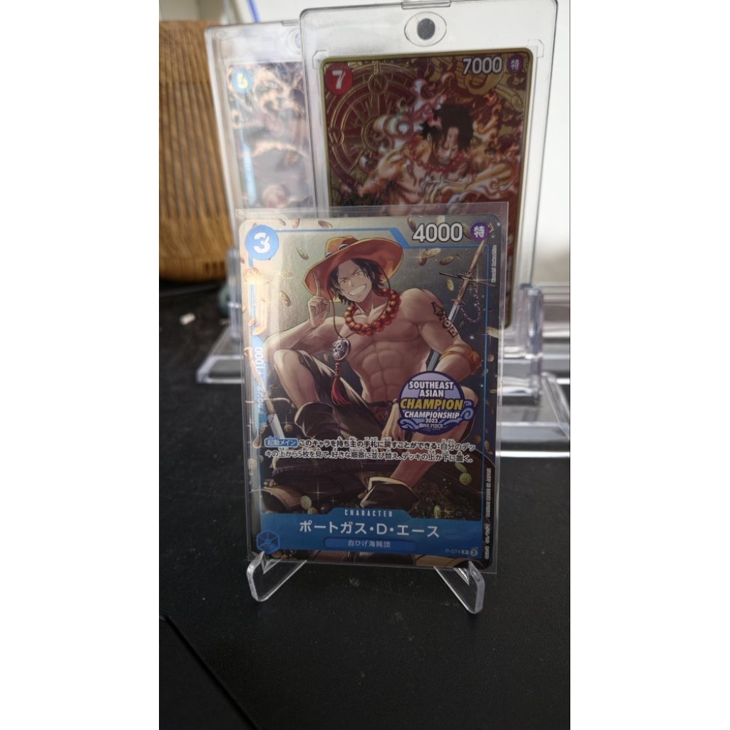 TCG One Piece Tin Case Vol. 2 2023 South East Asian Champion Portgas D Ace P 074