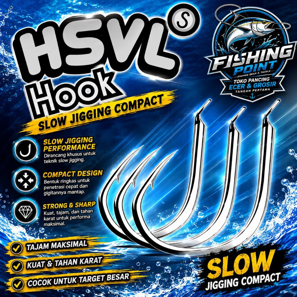 ECERAN KAIL HOOK JIGGING HSVL SLOW JIGGING HOOK [JH17]