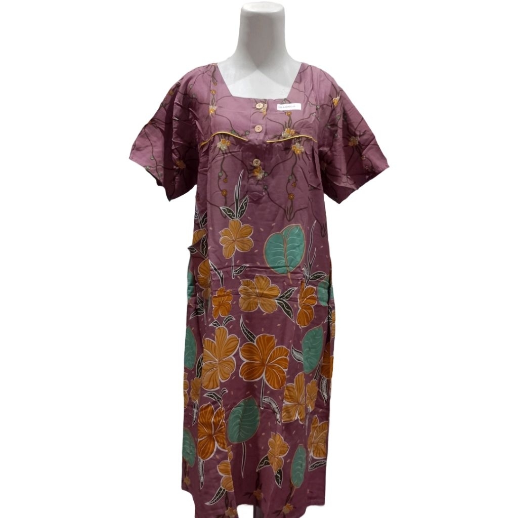 Daster Ria Kencana Lengan Pendek Home Dress Kekinian Batik Wanita