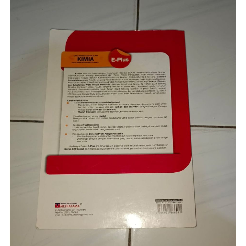 buku pelajaran kimia SMA kelas X