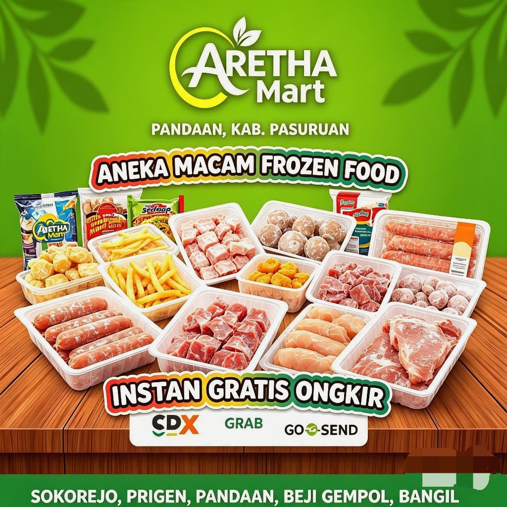 Aneka macam frozen food : Nugget, Sosis & Bakso dll