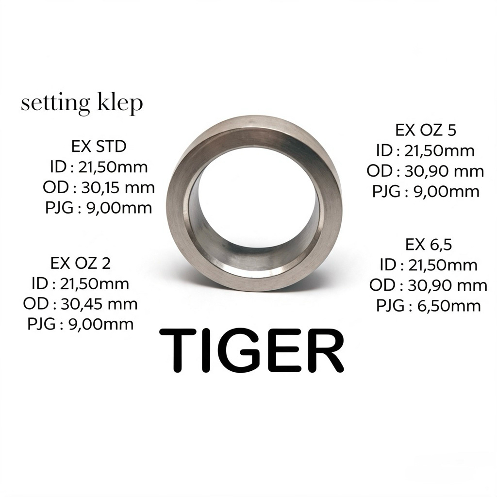 setting klep/dudukan klep/cincin setting Tiger ex