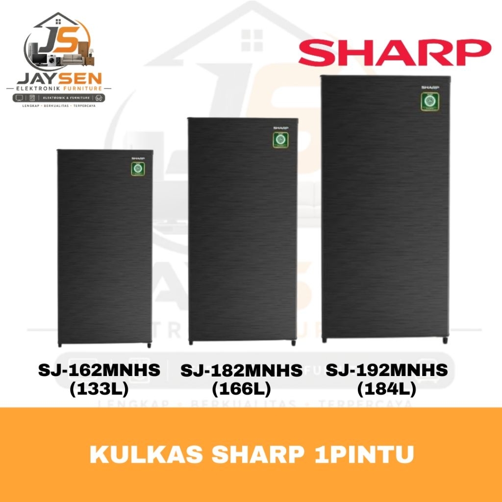 Kulkas Sharp 1 Pintu Original Kapasitas Besar Dingin Maksimal
