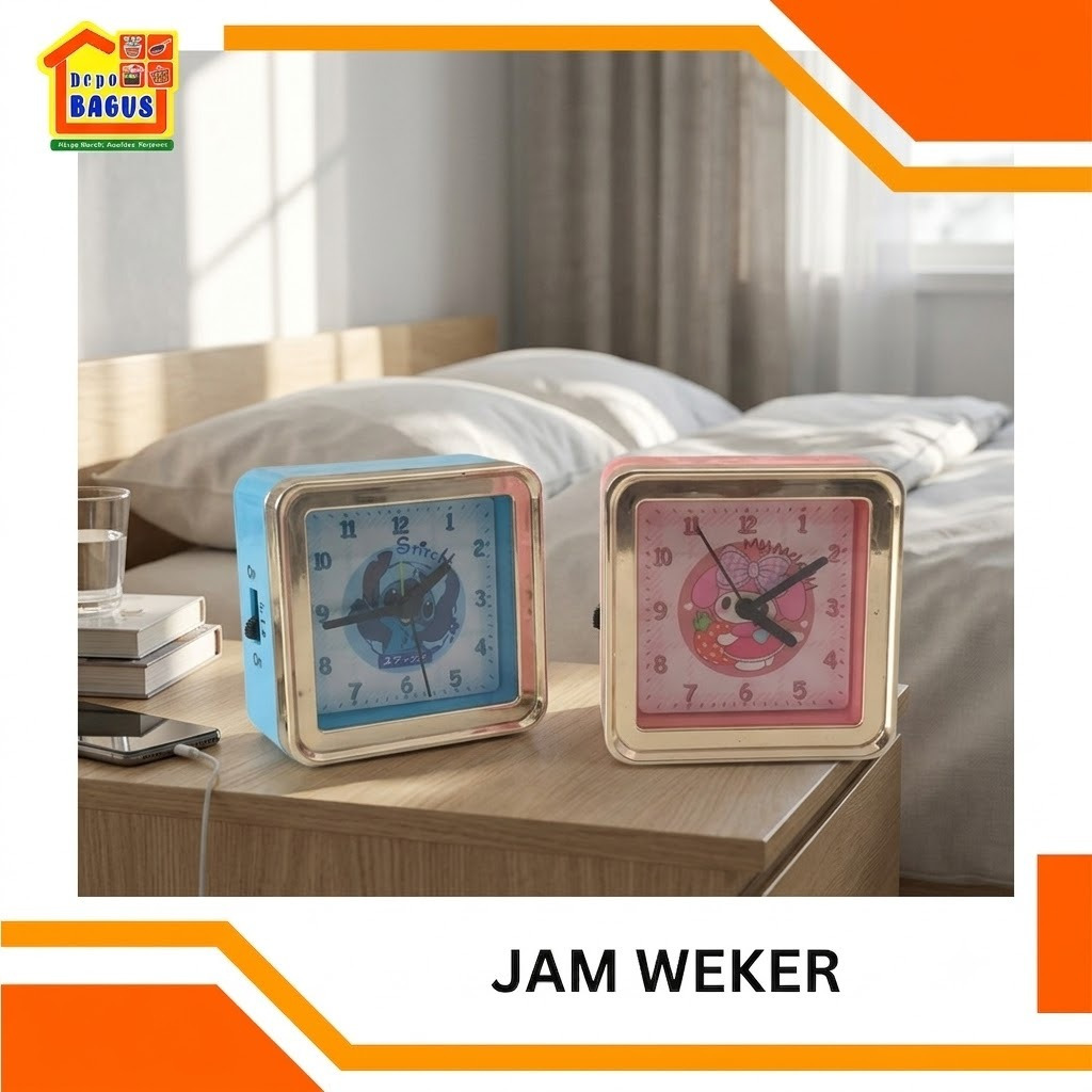 Jam Weker Alarm / Jam Weker Alarm Bunyi / Jam Meja Mini