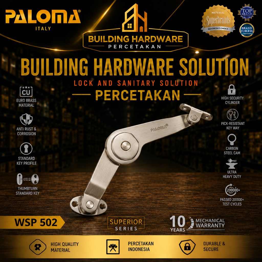 PALOM ENGSEL PENAHAN JENDELA PALOMA WSP 502 ENGSEL SALON 5" SN 5 inch