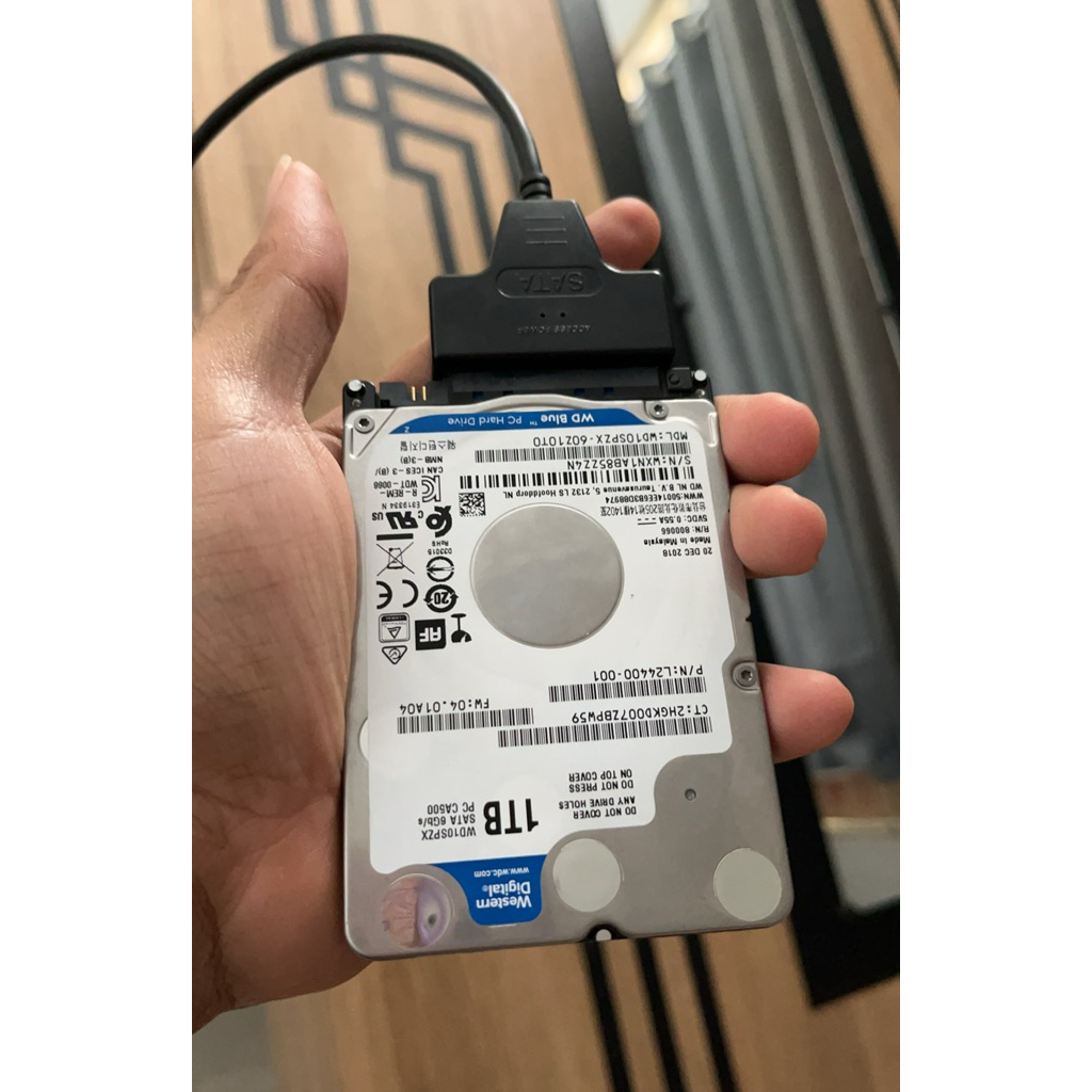 HDD 1TB WDC Dan SSD 256GB Kondisi 100% Sehat