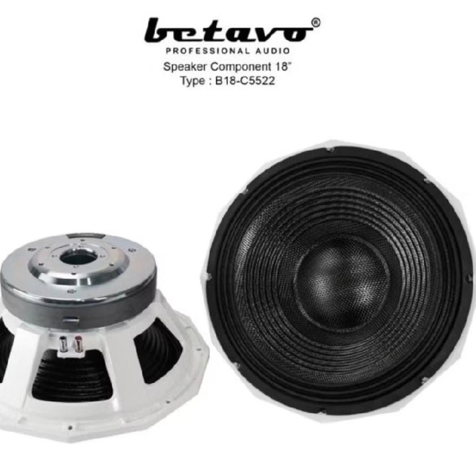 Speaker komponen Betavo B18 C5522 b18c5522 White Series