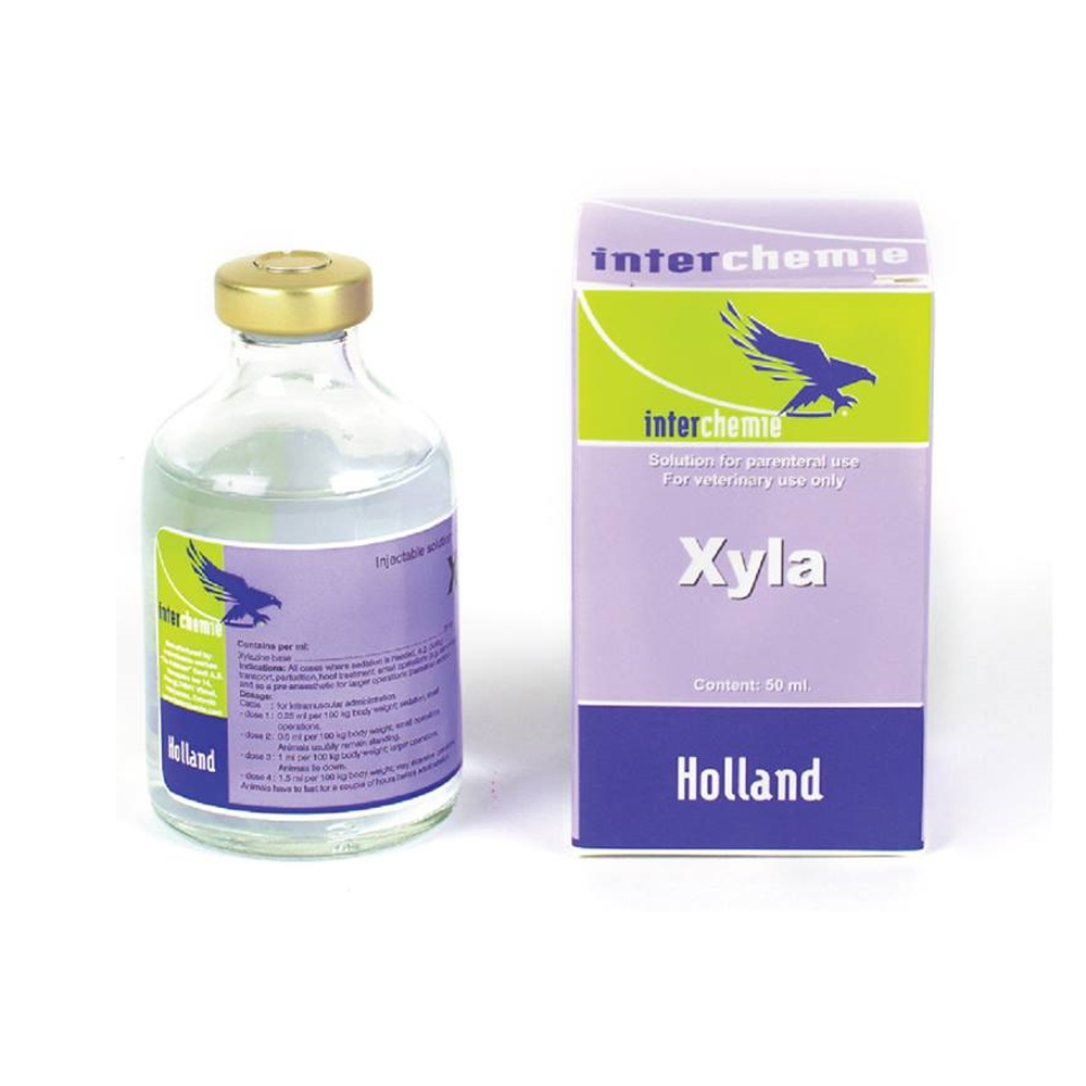 Interchemie Xyla 50 ml Solution Parenteral Untuk Hewan, Kemasan Botol Kaca