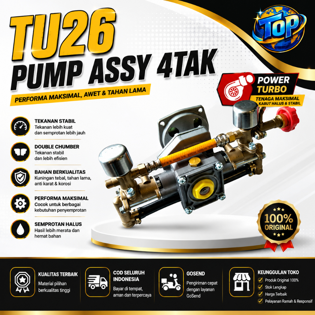 Pump Assy Sprayer Hama Turbo 4 Tak Tu26 / Pump Assy TU26 Turbo 4 Tak Tu 26 Komplit