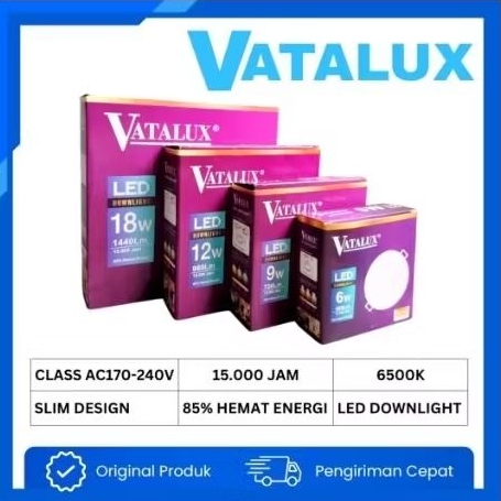 LAMPU DOWNLIGHT VATALUX 12W WASEO 7W 3 WARNA