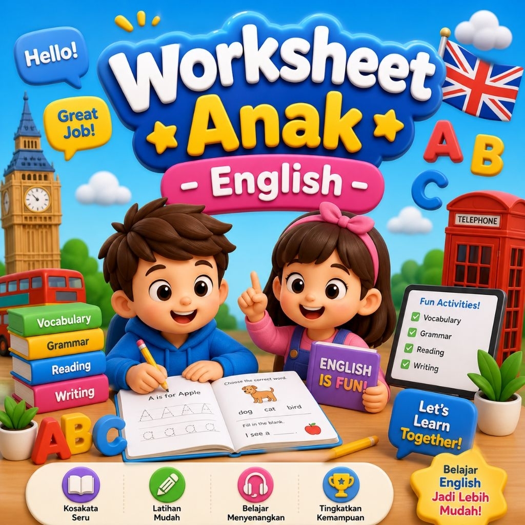 WORKSHEET ANAK BAHASA INGGRIS
