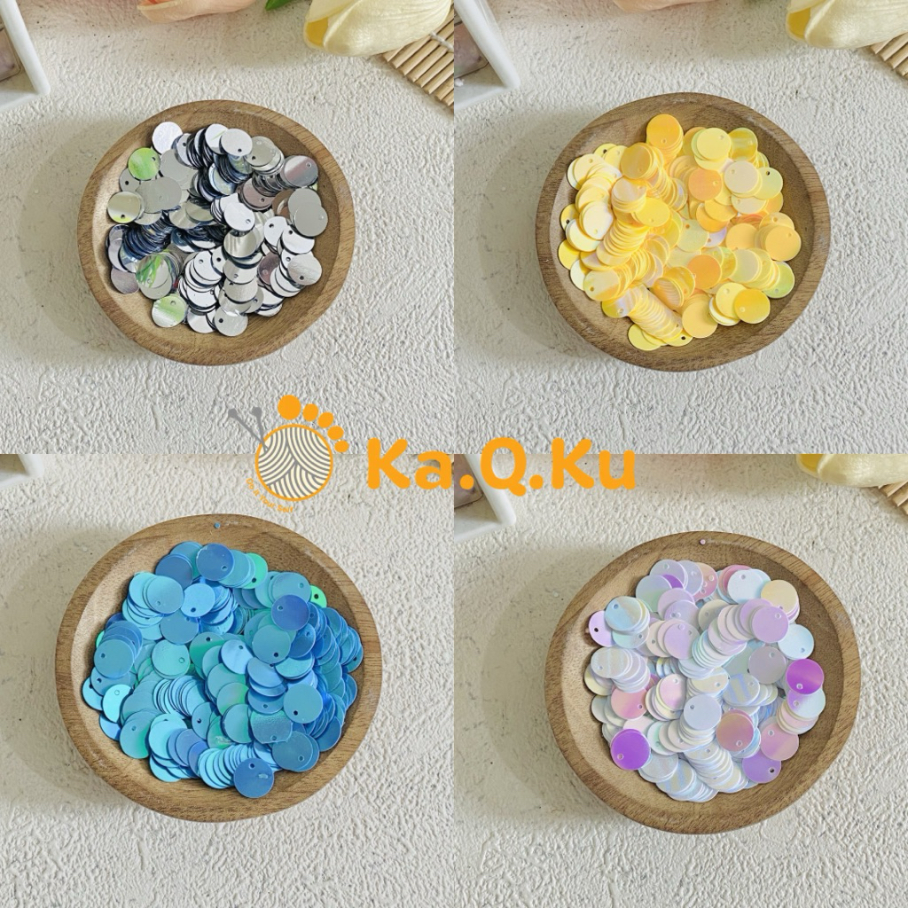10gram PAYET RAMBOCI DOLAR 10mm / PAYET SEQUIN DOLAR / PAYET BULAT DOLAR