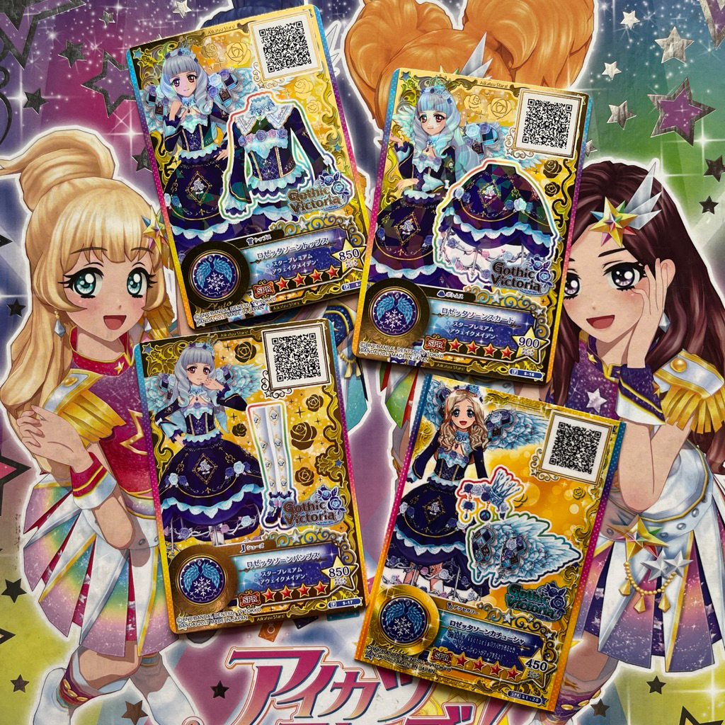 [OFFICIAL] KARTU AIKATSU STARS SPR LILY SHIROGANE GOTHIC VICTORIA ACC PRINT
