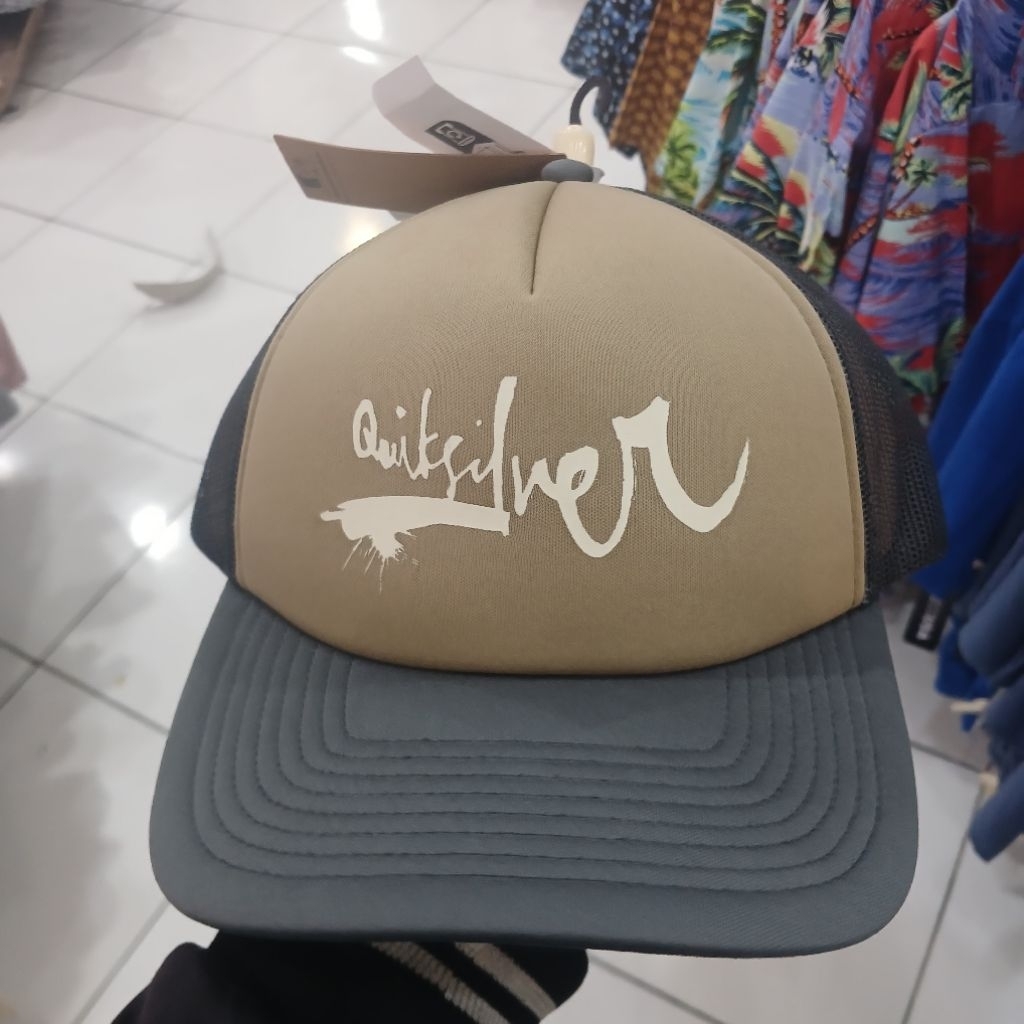 Topi Quiksilver Omni Trucker Browns
