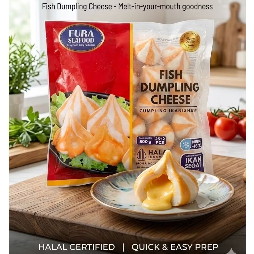 Dumpling keju //dumpling ayam fura 500grm