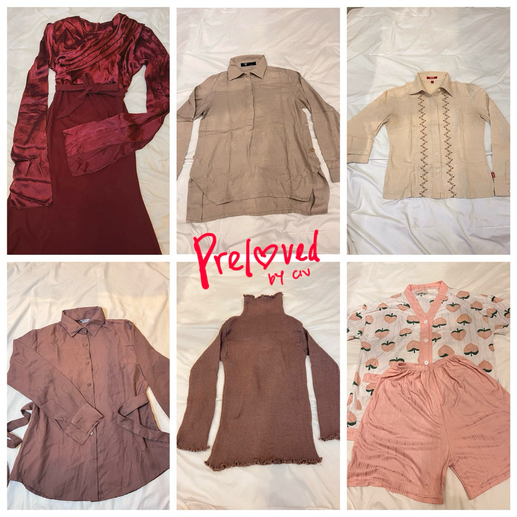 PRELOVEDbyciv Baju kemeja, Dress, Tidur, Mississipi, Graphis, Turtle neck, dress silk bodycon