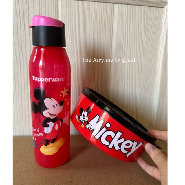 Tupperware Eco Bottle Mickey Mouse 500ml SET with Lunch Box The Airyline