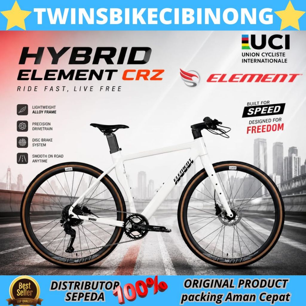 Sepeda Hybrid Element FRC 50 CRZ ALLOY HOLOTECH