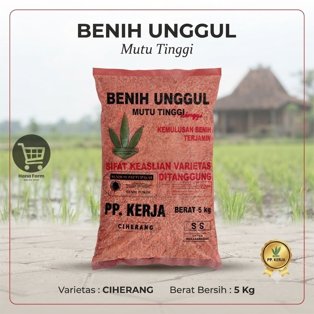 Benih Padi CIHERANG PP KERJA 5 Kg