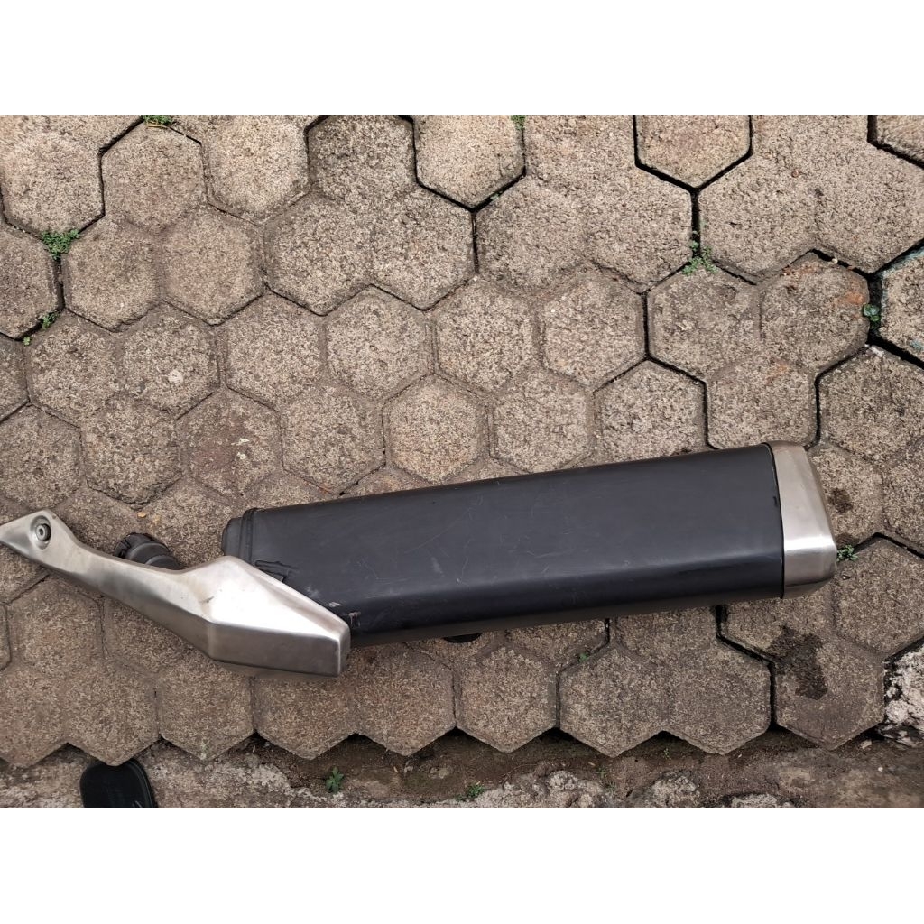 Slencer ninja 250 mono rr 250sl silencer knalpot original ori copotan standar kelengkapan seperti di