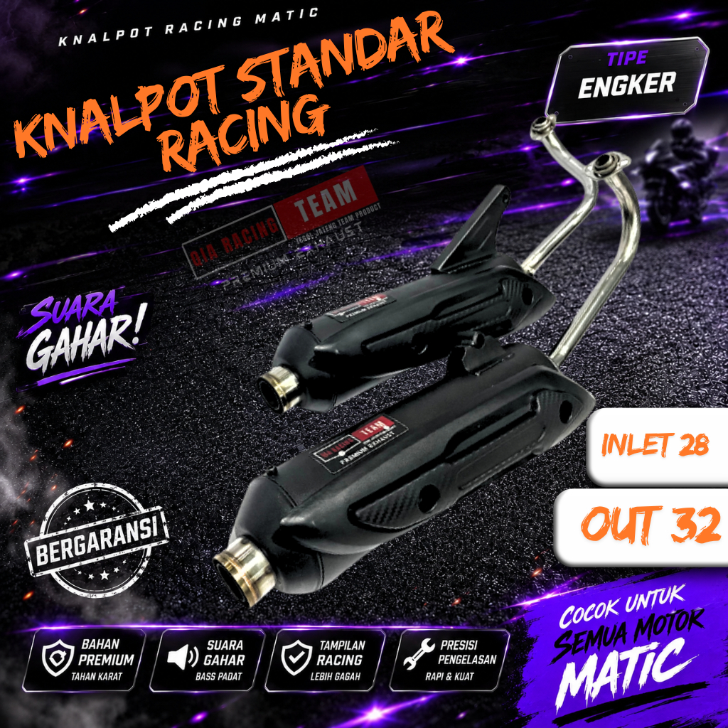 Knalpot Standar Racing Moncong Shijiro Vario 125 New Ngebas Adem