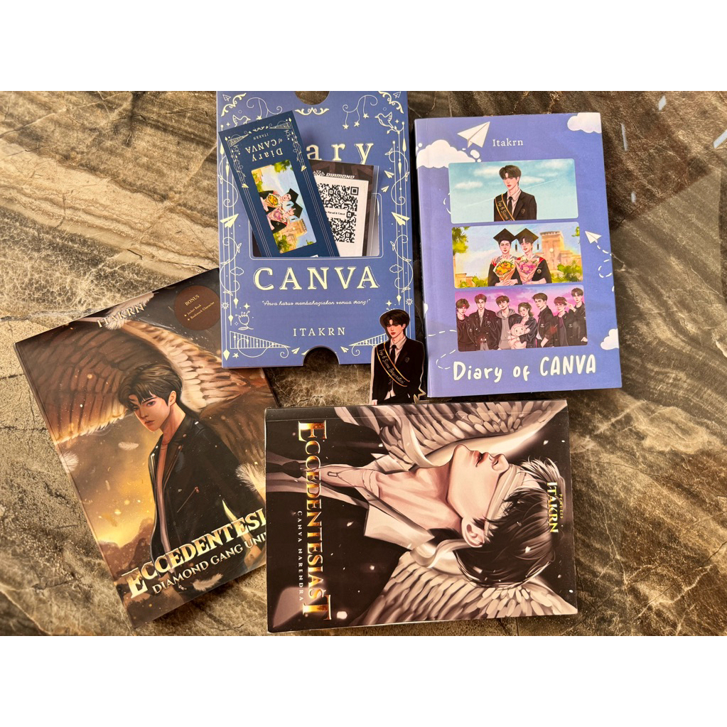 canva diary dan canva novel prelov murah
