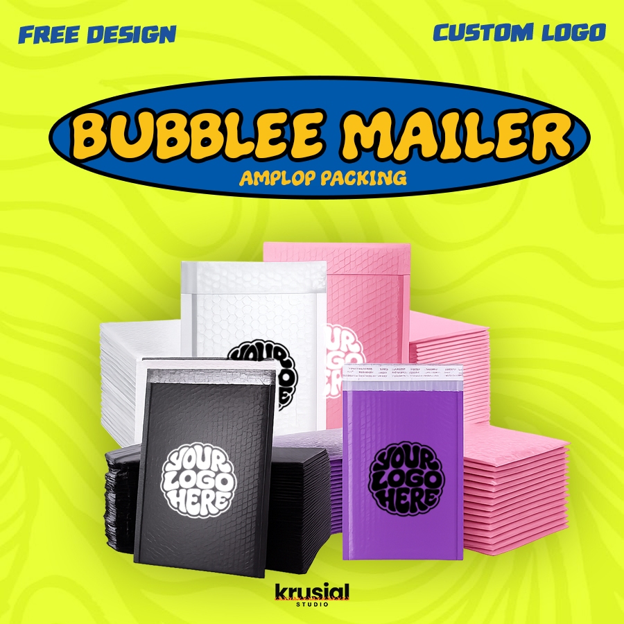 Plastik Bubble Mailer Custom Sablon Packing