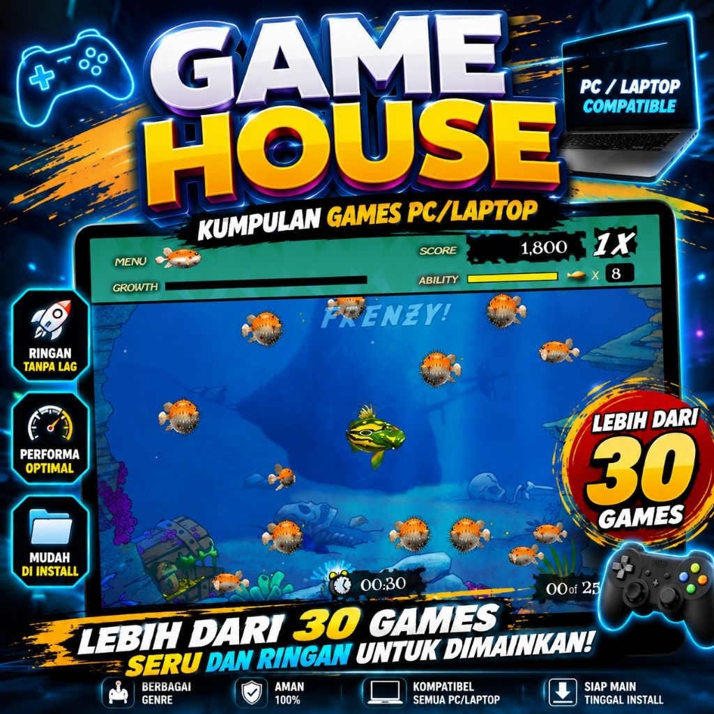 GAMEHOUSE KUMPULAN GAME PC RINGAN LEBIH DARI 30 GAME