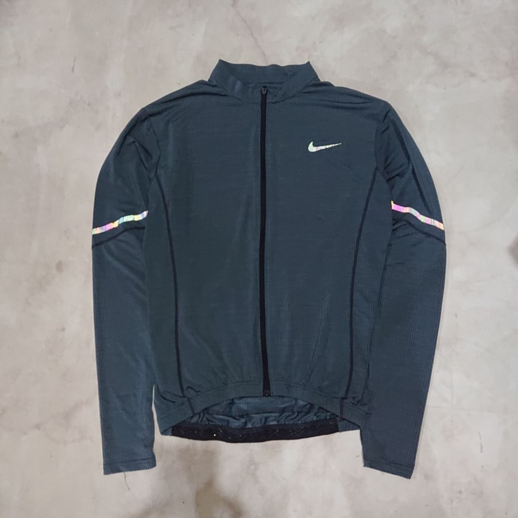 Jaket Sepeda Olahraga Nike Rainbow Reflective Pria Wanita Second Bekas