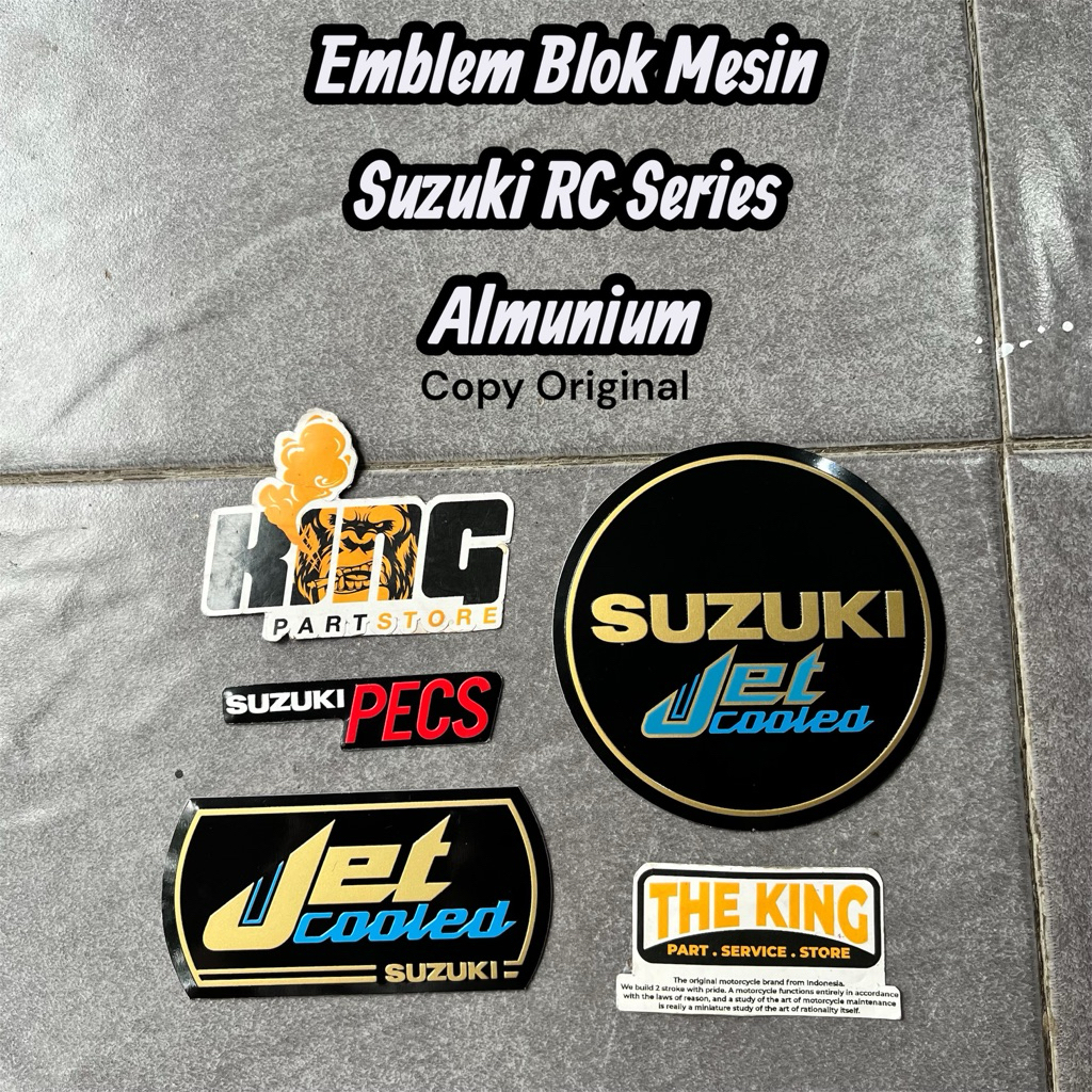 LOGO STIKER BAK MESIN KALTER JET COOLED PECS RC100 RC110 CRYSTAL BRAVO TORNADO SPRINTER - EMBLEM MES