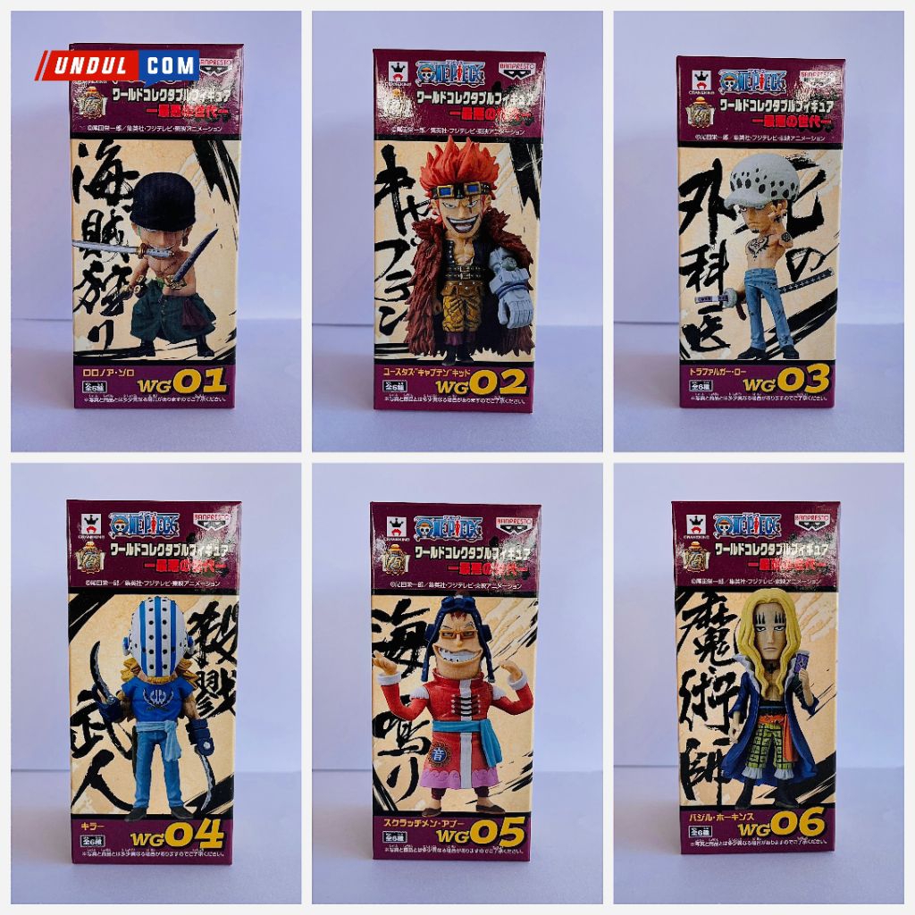 WCF One Piece Original Worst Generation (Zoro Kid Law Killer Apoo Hawkins)