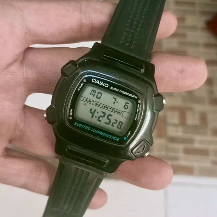 Jam Tangan Second Casio Badak Alarm Chronograph Original