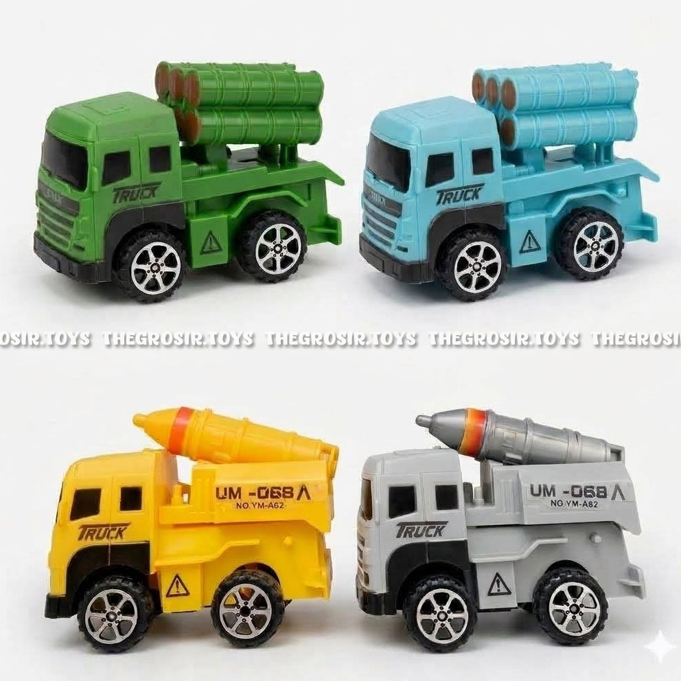 TGT City Military Series ISI 4 Mainan Truck Roket Rudal Truk Tentara Militer Army
