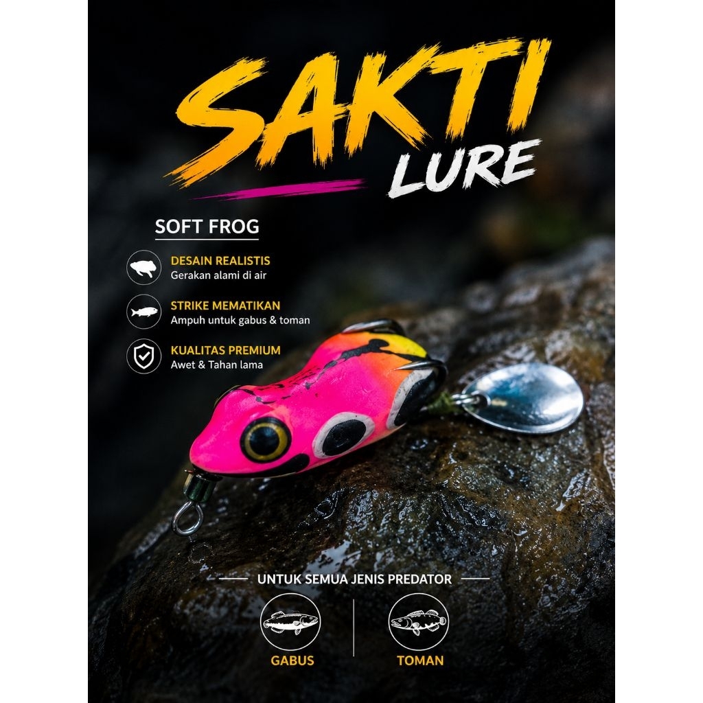 Sakti Lure Soft Frog 3Cm
