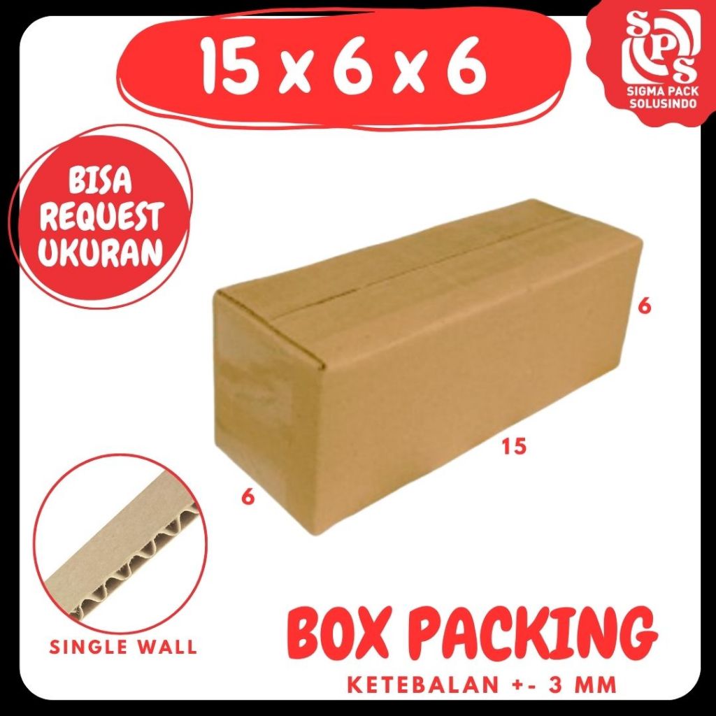 Kardus 15x6x6 A1 Packing Olshop Box 15x6x6 Kotak dus botol 15x6x6 Kemasan Box botol Zigma Shop