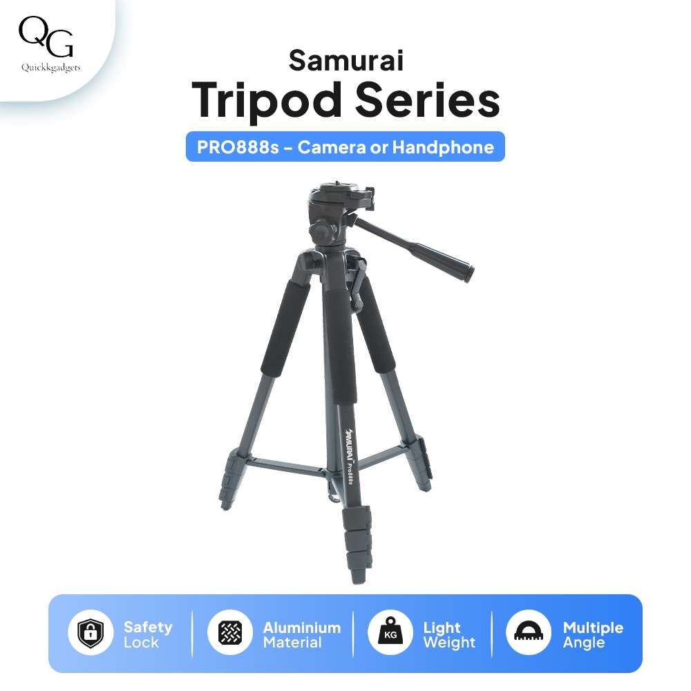 Samurai Pro 888s Tripod Camera Handphone Original