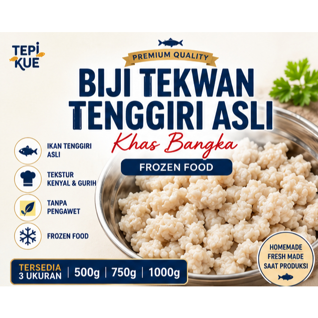 Biji Tekwan Tenggiri Asli Khas Bangka Frozen Food Tanpa Kuah | TepiKue